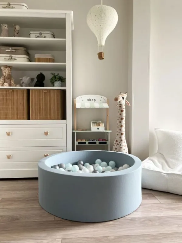 New Pehmeä pallomeri + pallot (valitse värit), dusty blue Lasten Pallomeret