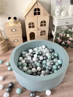 Online Pehmeä pallomeri + pallot (valitse värit), dirty mint Lasten Pallomeret