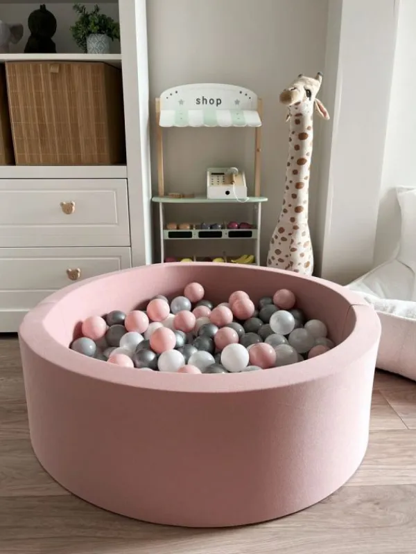Hot Pehmeä pallomeri + pallot (valitse värit), powder rose Lasten Pallomeret