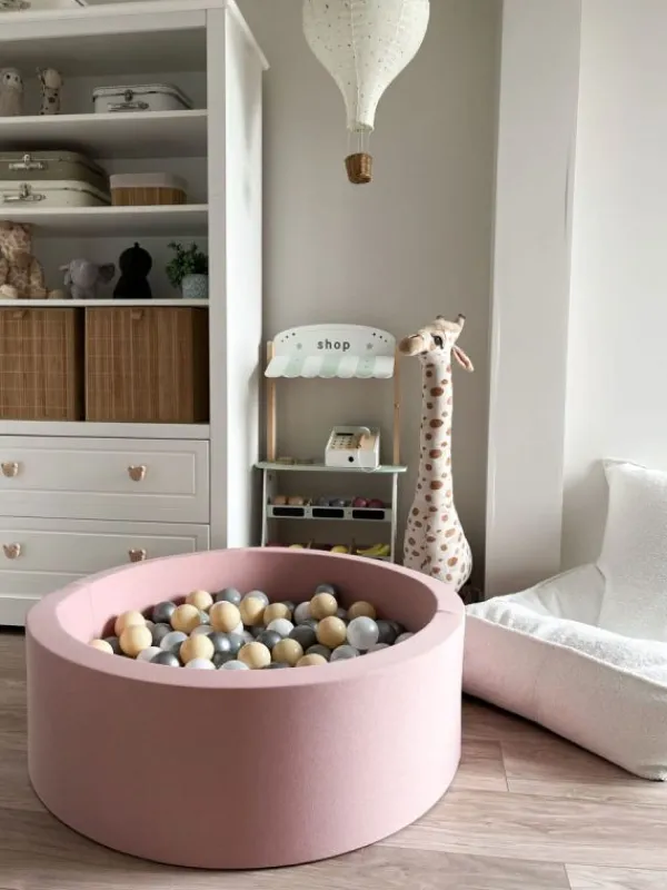 Hot Pehmeä pallomeri + pallot (valitse värit), powder rose Lasten Pallomeret