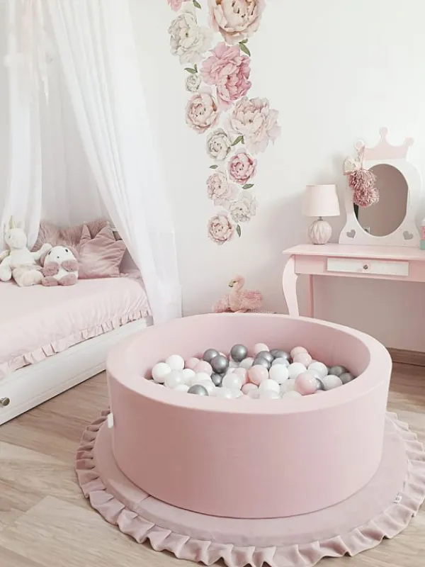 Hot Pehmeä pallomeri + pallot (valitse värit), powder rose Lasten Pallomeret