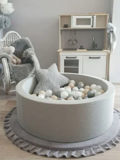 New Pehmeä pallomeri + pallot (valitse värit), light grey Lasten Pallomeret