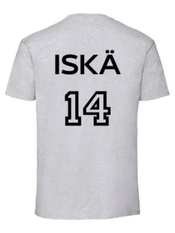 Clearance Pelipaita vanhemmalle omalla tekstillä, S-5XL harmaa Oma Teksti -Tuotteet