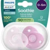 Online - tutti Curved Soothie 0–6kk, Pink Tutit Vauvalle