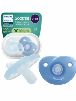 Sale - tutti Curved Soothie 0–6kk, Blue Tutit Vauvalle