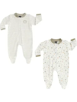 Best Pitkähihainen vauvan haalari 2-PACK, hiekka | BOLEY Sisävaatteet