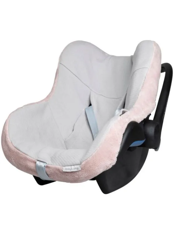Online Päällinen vauvan turvakaukaloon, Teddy old pink Lämpöpussit