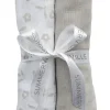 Discount Puuvilla harsosetti 2-pack grey GOTS Puuvillaharsot