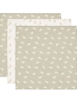Discount Puuvilla harsosetti 3-pack Twig - Olive Green Puuvillaharsot