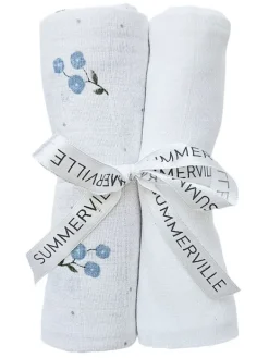 Clearance Puuvillainen harsoliina 2kpl 70x70 cm – Bluebell Puuvillaharsot