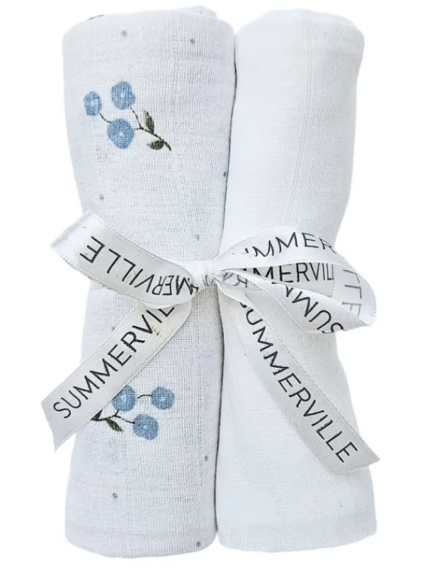 Clearance Puuvillainen harsoliina 2kpl 70x70 cm – Bluebell Puuvillaharsot