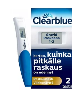 Clearance Raskaustesti Clearblue Digital viikkonäytöllä 1kpl Clearblue-Testit|Raskaustestit