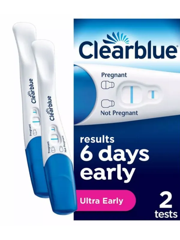 Outlet Raskaustestit Clearblue 6 Days Early Detection - 2 kpl Clearblue-Testit|Raskaustestit