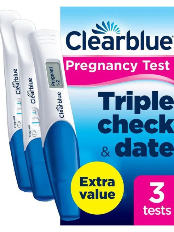 Outlet Raskaustestit Clearblue Triple-Check & Date Clearblue-Testit|Raskaustestit
