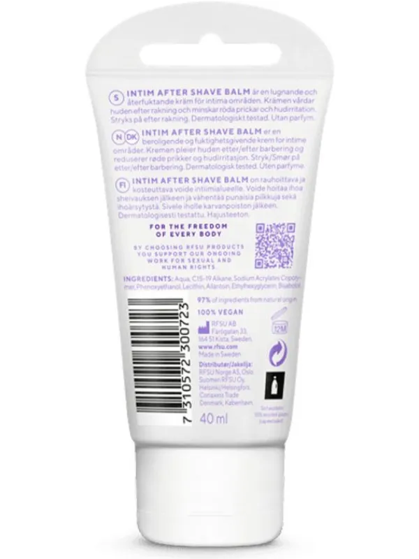 Hot Intim After Shave Balm – rauhoittava sheivauksen jälkeen Intiimialueen Karvanpoisto
