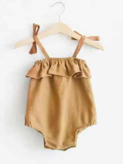 Discount Ruffles Slip Strap body, mustard Sisävaatteet