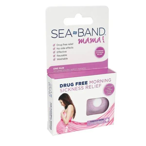 Outlet pahoinvointiranneke (2kpl) VIOLETTI Sea Band Pahoinvointiranneke