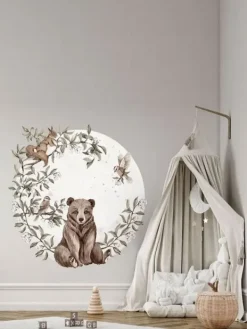 New Seinätarra 140cm, Circle Forest Animals 1 Seinätarra Setit