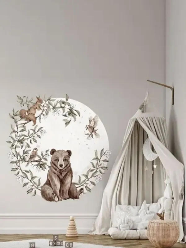 New Seinätarra 140cm, Circle Forest Animals 1 Seinätarra Setit