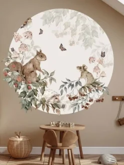 Seinätarra 140cm, Circle Tiny Forest Seinätarra Setit