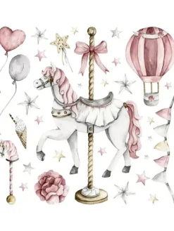 New Seinätarra Setti 140x140cm, Circus Seinätarra Setit