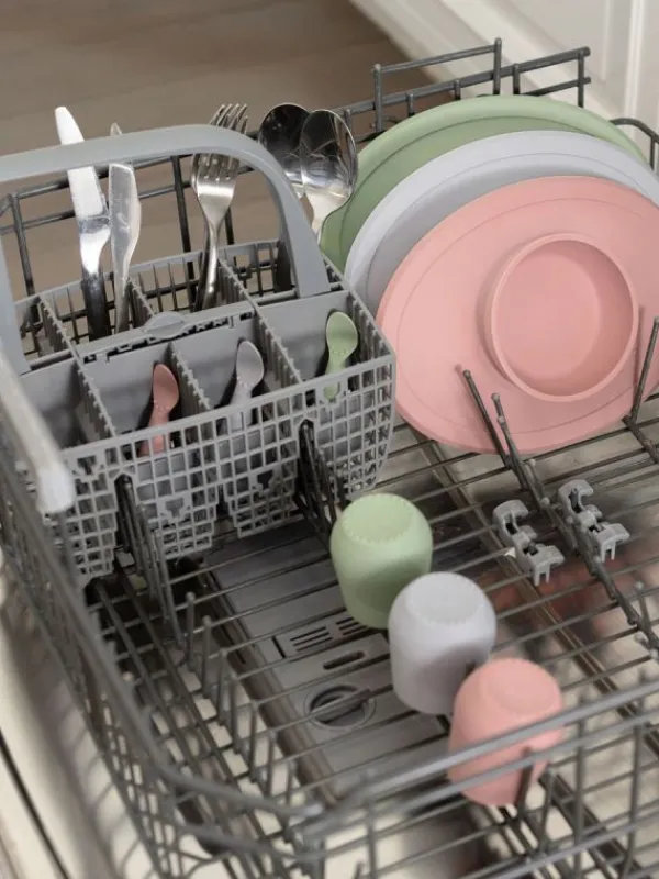 Discount Silikoniset MINI ensilusikka ja haarukka, grey | Ruokailuhetkiin