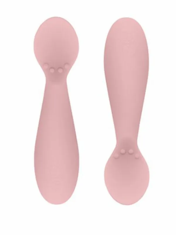 Hot Silikoniset Tiny Spoon ensilusikat Twin-Pack, blush | Ruokailuhetkiin