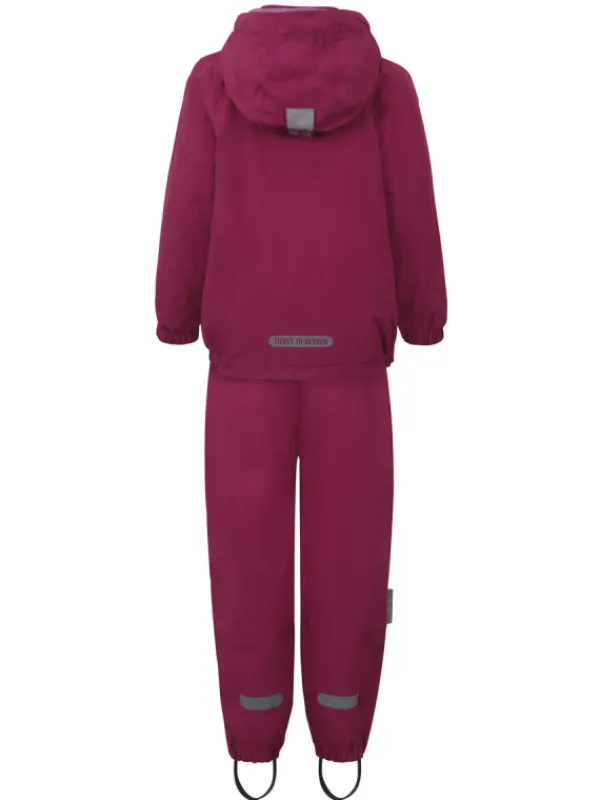 T2H Plain rain set with fleece, baton rouge Ulkovaatteet