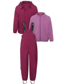 T2H Plain rain set with fleece, baton rouge Ulkovaatteet