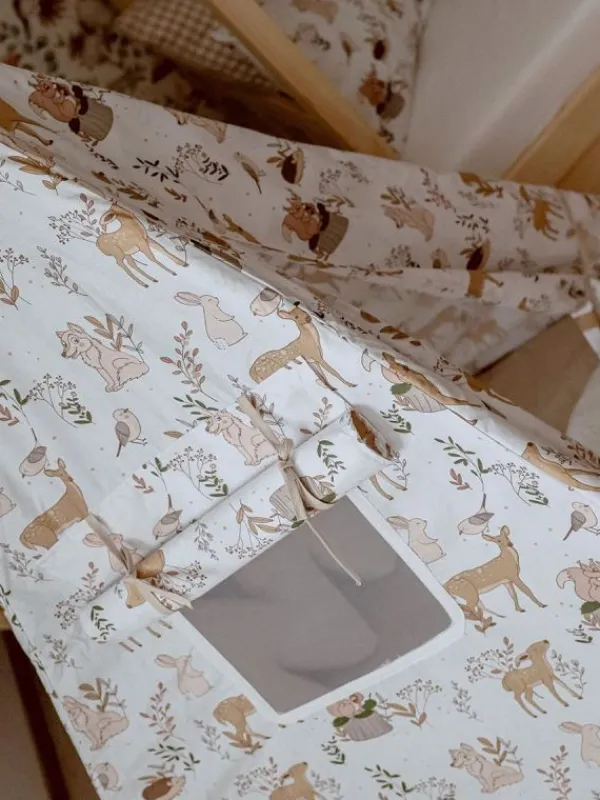 Discount Tiipii teltta lapsille ja matolla, Forest Friends Toiminnalliset Lelut|Verhokatokset