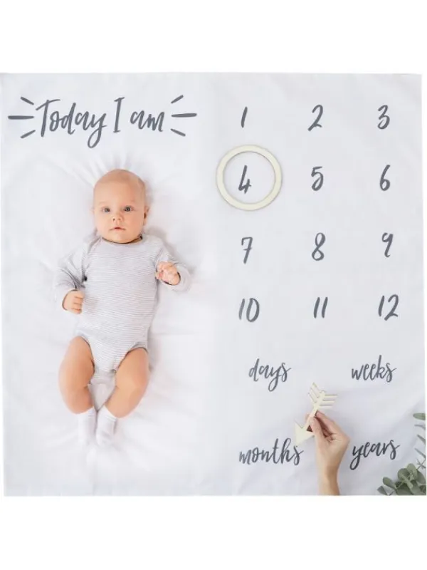 Best Vauvan Milestone Blanket vauvakuvausviltti Baby Shower -Lahjat|Vauvakirjat Ja Kortit