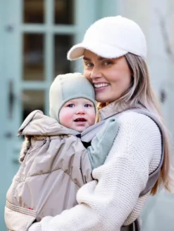 Best Carrier Cover – Kantorepun lämmin tuulisuoja vauvalle, Dark Sand Kantoliinat Ja Kantoreput|Lämpöpussit