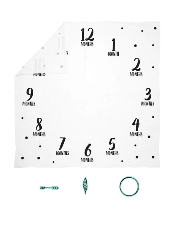 Clearance Watch me grow milestone - valokuvausviltti Baby Shower -Lahjat|Vauvakirjat Ja Kortit