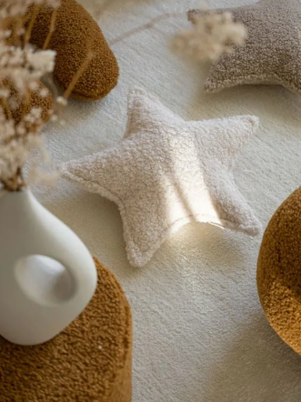 Discount - Tähtityyny Teddy Cream White Sisustustyynyt